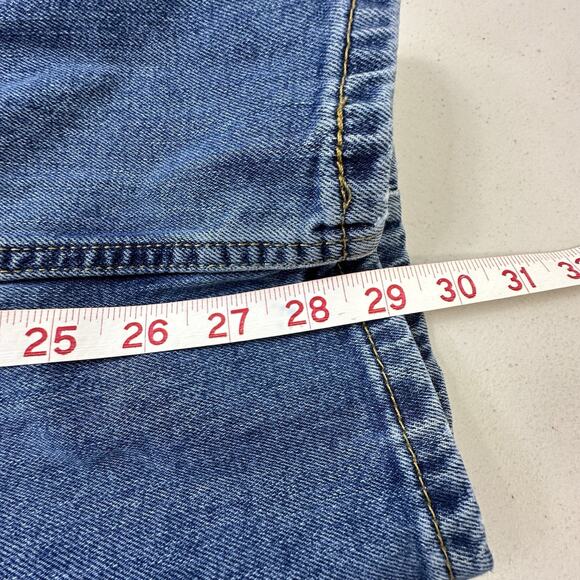 Mens Levi's 505 Straight Leg Jeans Blue Medium Wash Denim Pants sz 38x30 Classic - Picture 5 of 14